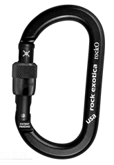 Rock Exotica rockO Screw-Lock Carabiner - 24Kn - BLACK